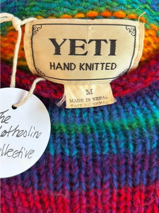 Wool Rainbow Stripe Women’s Sweater - Picture 3 of 3